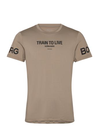 Borg Graphic T-Shirt Beige Björn Borg