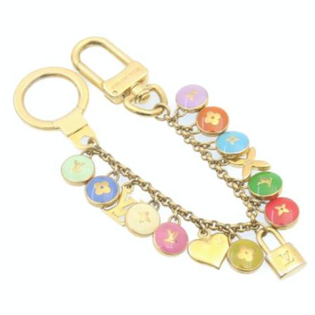 Louis Vuitton Vintage, Pre-owned Porte Cles Chainne Pastilles Geel, Dames, Maat:ONE Size