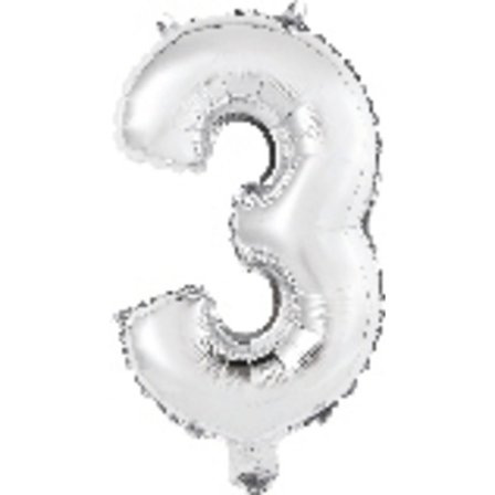 Gaggs Sifferballong Nr 3 86 cm, Sølv