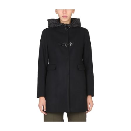 Fay, Coats Zwart, Dames, Maat:M