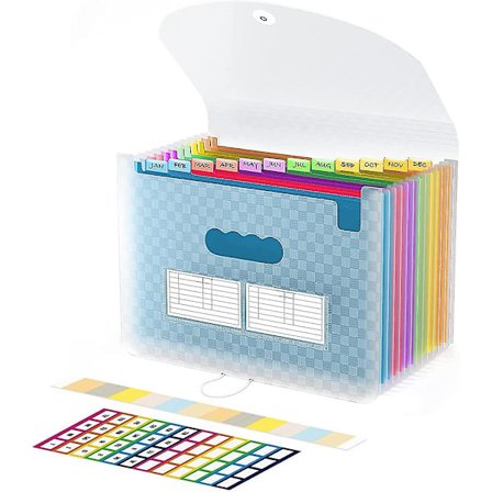 A4-kokoinen hallinnollinen paperisäilytys, 13-osainen kansiojärjestäjä [co]