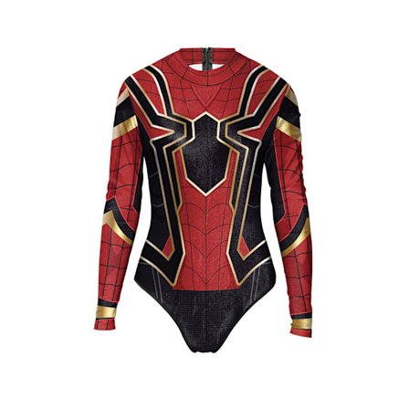 1 stk. nyt cos-kostume, Iron Spider 3D-printet badedragt i ét stykke til mænd og kvinder, rollespilskostume