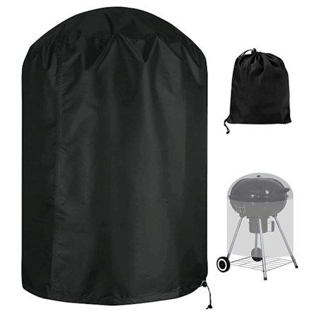 Universal Grilltrekk, Beskyttende Grilltrekk, 70x70 cm, Rundt Grilltrekk, Utendørs Grilltrekk, Rund Grill