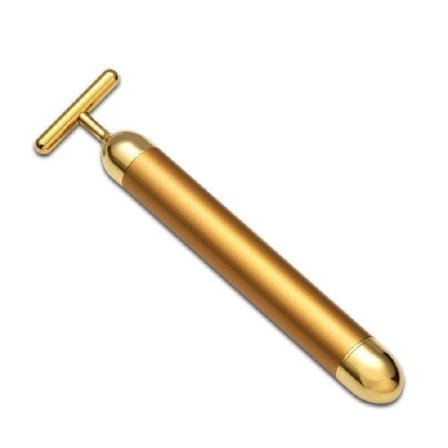 24k Guld Ansigtsløft Bar Roller Vibration Massager Ansigtsbehandling Stick Facial Beauty Hudpleje