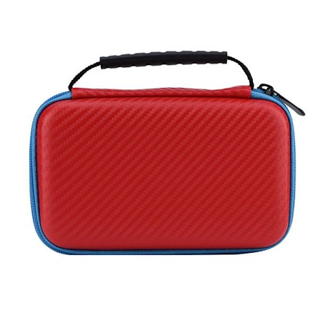 3-i-1 Ny 2DS LL-etui Bærbar Beskyttende Bæreveske Hard Grip for Ny 2DS LL - Rød