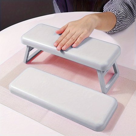 Foldbar Negleholder Manicure Håndstøtte Pude Bærbar Hævet Armlæn Håndledsstøtte