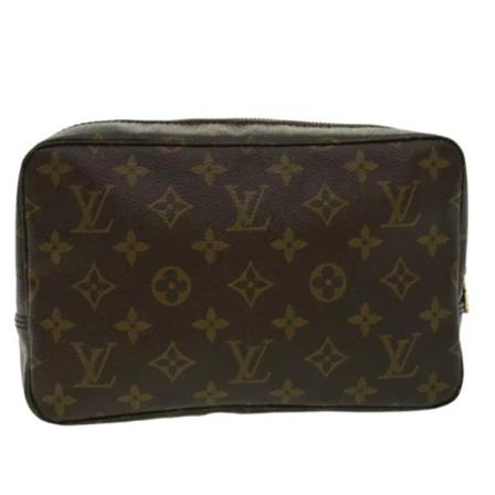 Louis Vuitton Vintage, Brown Canvas Louis Vuitton Trousse Toilette Bruin, Dames, Maat:ONE Size