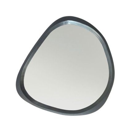 Musta mattapuupeili, 63x57, moderni muotoilu