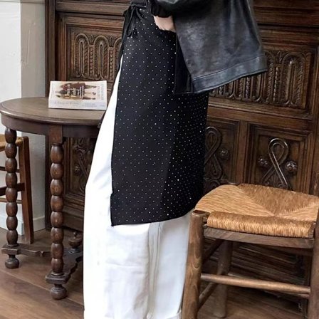 Wave Point Kjol Spicy Girl Förkläde SVART