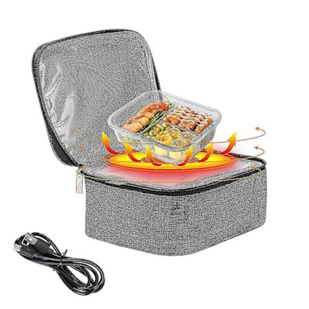 Bärbar Elektrisk Uppvärmd Matlåda Bil Mini Mikrovågsugn Matkasse