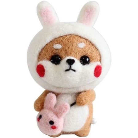 Nålefiltesett for nybegynnere, dyredokke-nålefilting