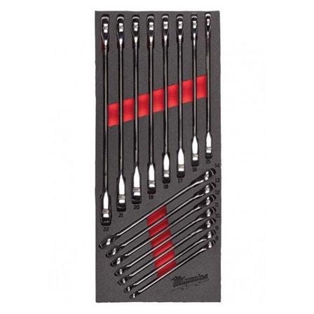 Milwaukee 4932479828 Steel Storage Skraldenøglesæt 15 dele, Håndværktøj