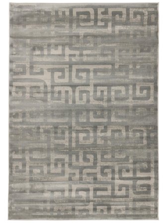 Ancient 140X200 Klein Hellgrau Geometrisch Teppich