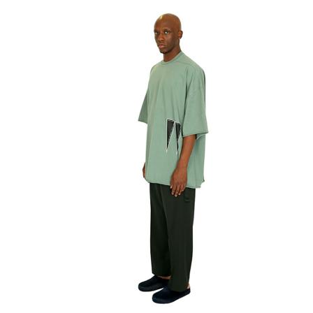 Rick Owens Tommy T Aqua T-Shirt , Groen , Heren , Maat: ONE Size