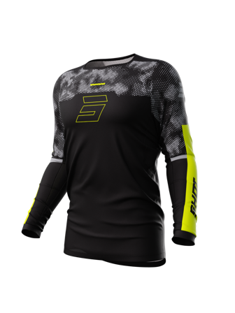 Shot Contact MX Jersey Indy Black/Neon Yellow XL