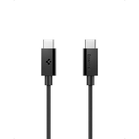 Spigen EB6020CC 60W-kabel + USB-C / USB-C-kabel 200 cm - Sort