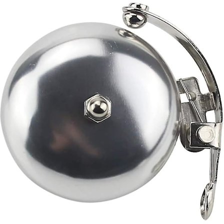 Klassisk sølv retro sykkelklokke, vintage Portland-klokke med vakker, høy lyd