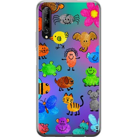 Kompatibelt Mobildeksel til Huawei P smart Pro 2019 Little Scribble Friends