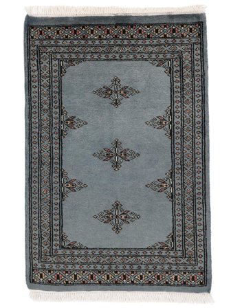 Oriental Pakistan Bokhara 2Ply Rug 62X93 Dark Grey/Black Wool, Pakistan