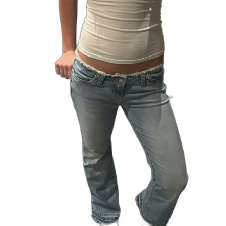 Bootcut jeans från Nelly, ljusblå