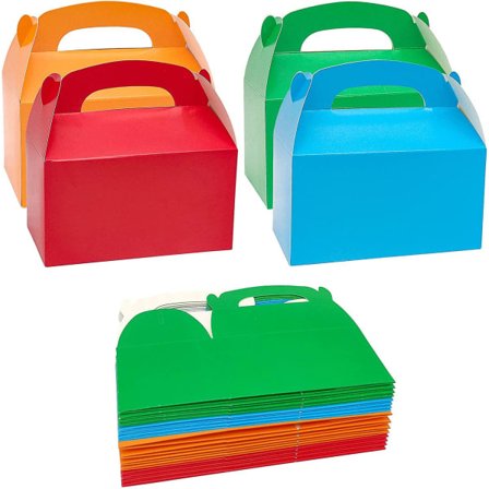 20 stk. slikæsker til fest med håndtag Kraft gavepapiræsker til fødselsdagsfest bryllup