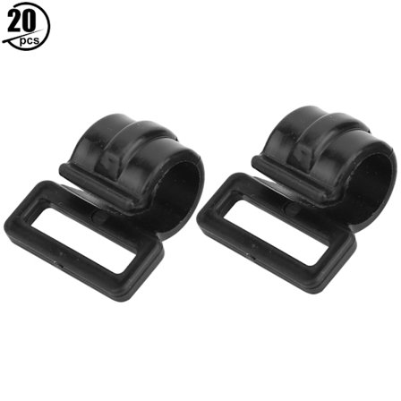 20 stk. Bærbar kvalitets PVC S-formet krok tilbehør for teltbruk Høy temperaturbestandighet