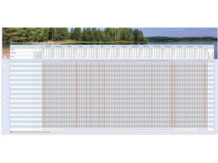 Burde Semesterplan/Årsprojekt 2026 5/fp - Lyreco - Almanackor och kalendrar - Väggkalendrar - Väggblad