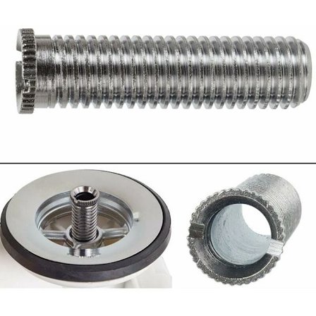 Vaskeskruer i rustfrit stål, 45 mm M12 vaskeskruer til vaskestop - sølv