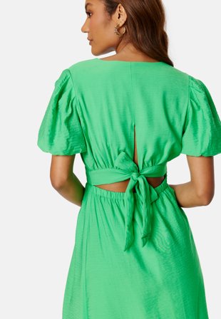 YAS Clema SS Midi Dress Poison Green Klær