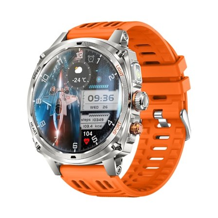 Multifunktionelt smartwatch med AMOLED-skærm, sundhedsovervågning og Bluetooth-opkaldsunderstøttelse