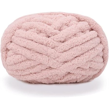 Tykk strikket chenille-garn for håndheklet pledd, supersmyk stort jumbo-pleddgarn