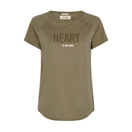 MOS Mosh Leni Glam T-shirt Grøn, Dame T-shirts, Størrelse: XS