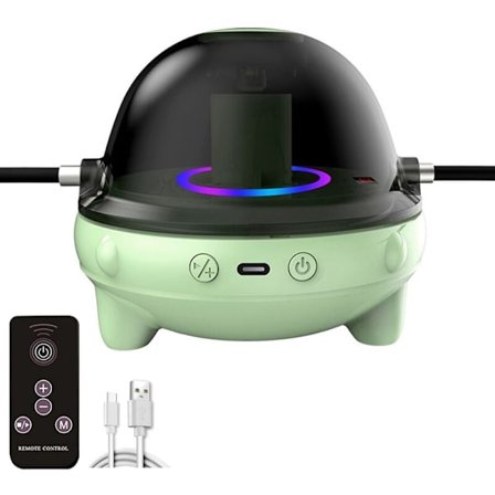 Elektrisk maskin med färgglad lampa intelligent fjärrkontroll Bluetooth musik automatiskt rep grönt