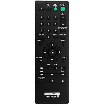 Korvaava -D198P kaukosäädin yhteensopiva DVD-soittimien SR760 SR170 DVPSR170 DVPSR370 RMTD198P-Perfet kanssa