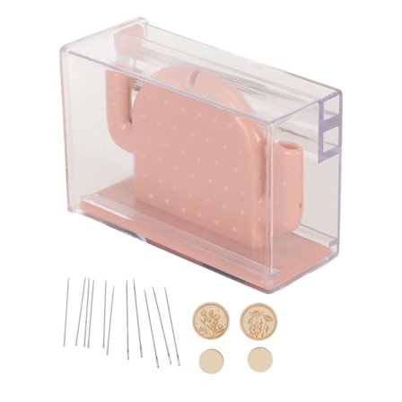 Nåletråder med dobbelt hoved med 10 synåle 2 Nåleholdere Nem betjening Kaktus Nåletråder til ældre