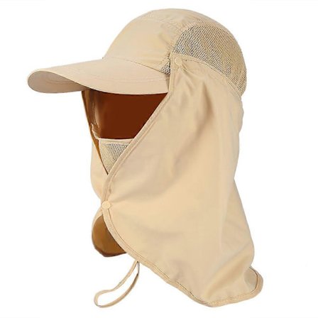 Ulkoilu Kalastus Retkeily Metsästys Korvaläppä Niskasuoja Aurinkosuoja UV-suojattu Säädettävä Lippalakki Khaki