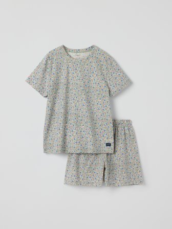 Pyjamas blomstrete voksen - L - barneklær - pink - Polarn O. Pyret