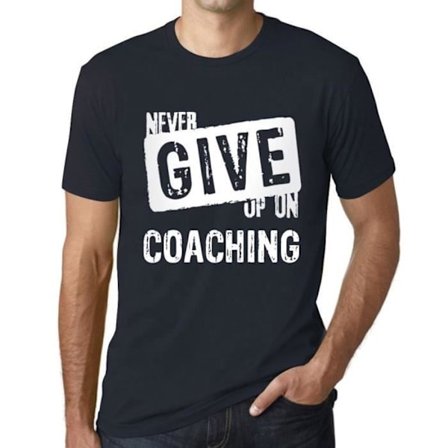 T-shirt herr Ge aldrig upp coachning – Ge aldrig upp coachning – Vintage T-shirt