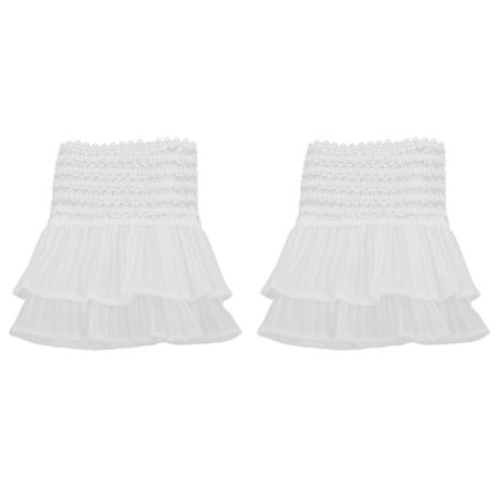 1 Par Falska Ärmmanschetter Falsk Spetsmanschett Avtagbar Spets Ärm till Bröllopsklänning