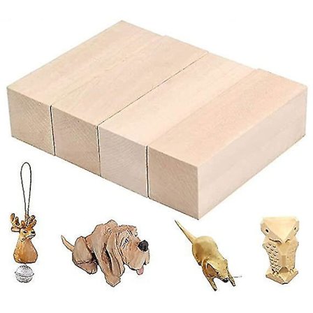 Uferdige treblokker Basswood Carving Whittling Kit