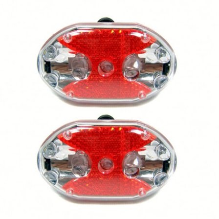 2 baklyktor för cykel utan batterier