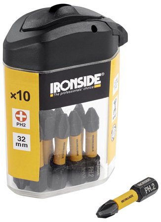 Ironside 201234 Kraftbits 32 mm, Torx, 10-pack TX20, Borra & mejsla