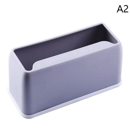 Ekstra stor rustfri kattesandsskovl Sæt 17 cm metal træ Base grey