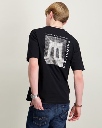 Calvin Klein BRIDGE SS T-SHIRT Schwarz T-Shirts Jungen - Kids Brand Store