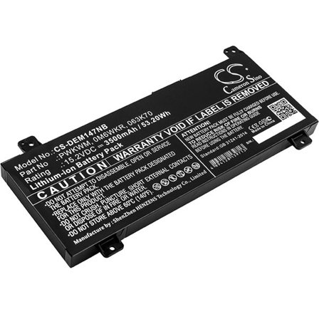 Batteri till Notebook, Bärbar dator för DELL Inspiron 14 7466, Inspiron 14 7467 m.fl.