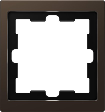 Schneider Electric MTN4010-6552 Kombinationsram 1-fack, metall Mocca, Strömbrytare & vägguttag