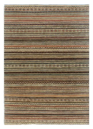 Gabbeh Moderne Tæppe Håndknyttet 198X284 Brun/Sort