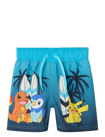 name it Nmmmccoy Pokemon Long Swimshorts Sky - Blue - 86