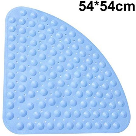 Sektor badrumsmatta 54 54cm Sektor PVC halkfri badrumsmatta för duschrummatta med sugkoppar badkarsmatta för badrum, himmelsblå