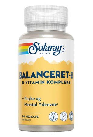 Solaray Balanceret-B 90 kaps., Helse & Madvarer, B-vitamin, Øvrige